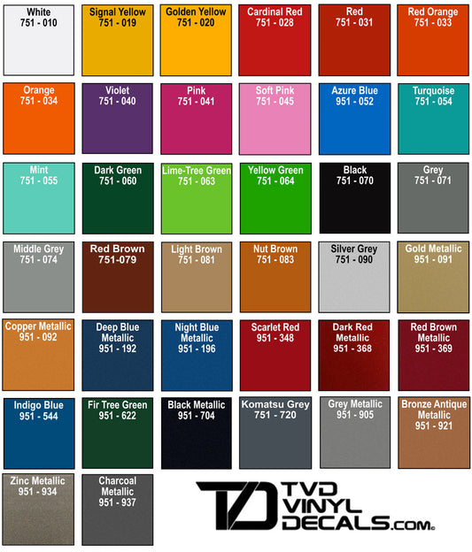 Free Vinyl Color Samples