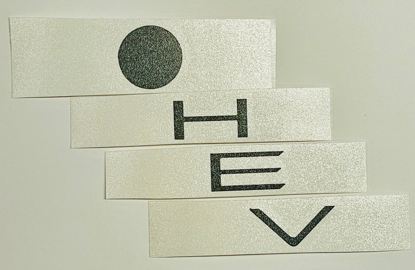Premium Cast Vinyl Decal Letter Inlays for 2024 - 2025 Grand Highlander HEV Emblem - TVD Vinyl Decals