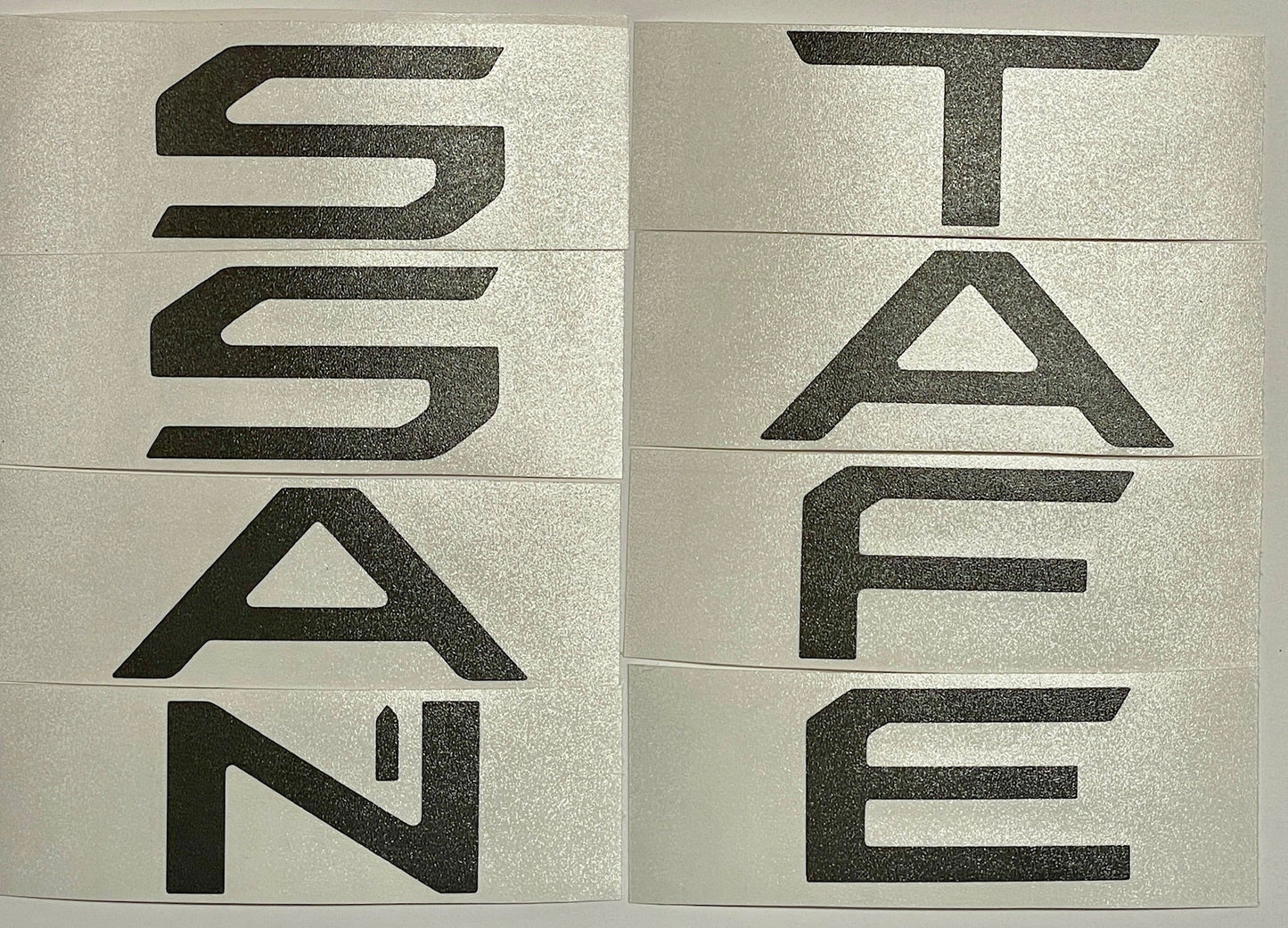 Premium Cast Vinyl Decal Letter Inlays for 2024 Santa Fe Liftgate - TVD Vinyl Decals