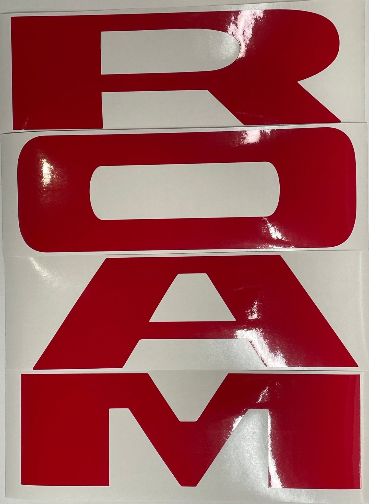 Premium Cast Vinyl Decal Letter Inlays for 2025 RAM 1500 Tailgate - TVD Vinyl Decals