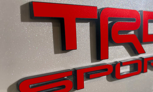 Premium Cast Vinyl Decal Letters for 2021 - 2025 4Runner TRD SPORT Emblems x2 - TVD Vinyl Decals
