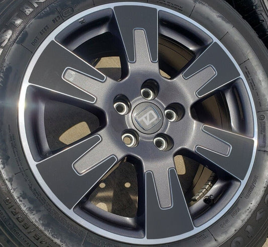 Premium Cast Black Vinyl Decal Inlays for 2017-2020 Ridgeline 18" Wheels - TVD Vinyl Decals