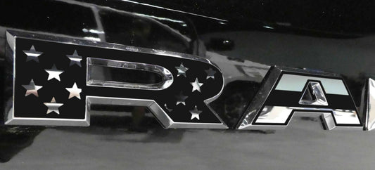 Premium Cast Matte Black Die-Cut Vinyl Flag Decals for 2019-2023 RAM Doors - TVD Vinyl Decals