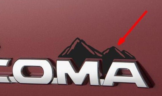 Premium Cast Matte Black Vinyl Mountain Decals for 2005-2015 Tacoma - TVD Vinyl Decals