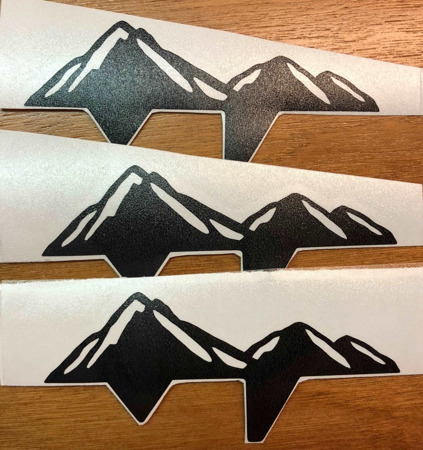 Premium Cast Matte Black Vinyl Mountain Decals for 2005-2015 Tacoma - TVD Vinyl Decals