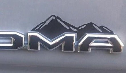 GMC Canyon Mountain Range Emblem Enhancement Red Decal Set GM