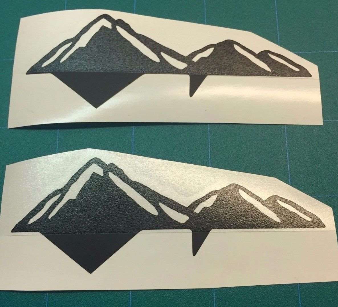 Premium Cast Matte Black Vinyl Mountain Decals for 2016-2023 Tacoma - TVD Vinyl Decals