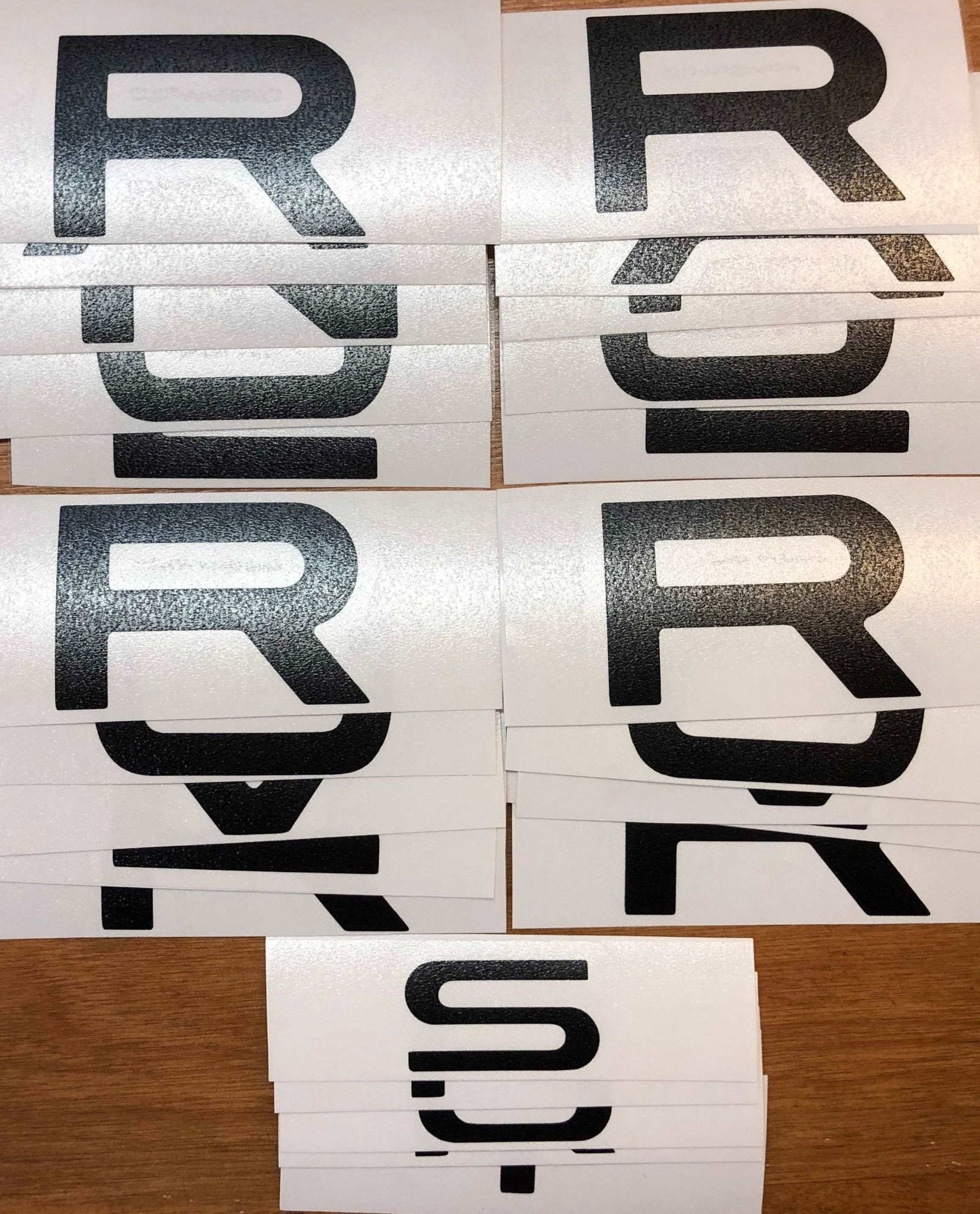 Premium Cast Vinyl Inlay Letter Decals for 2014-2022 Range Rover Sport Hood and Liftgate - TVD Vinyl Decals
