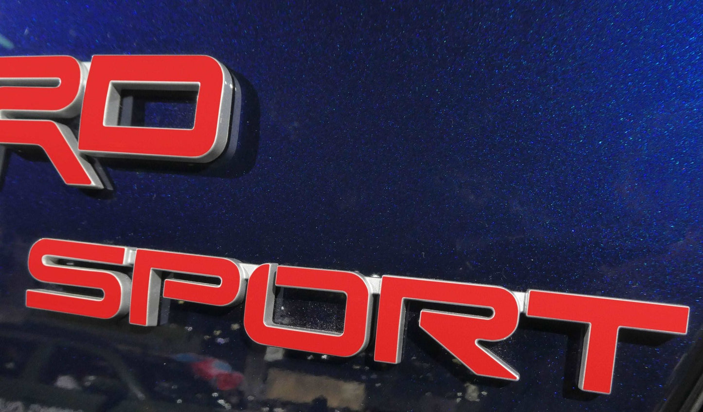 Premium Cast Vinyl Inlay Letter Decals for 2021-2023 4Runner TRD SPORT Emblems x2 - TVD Vinyl Decals