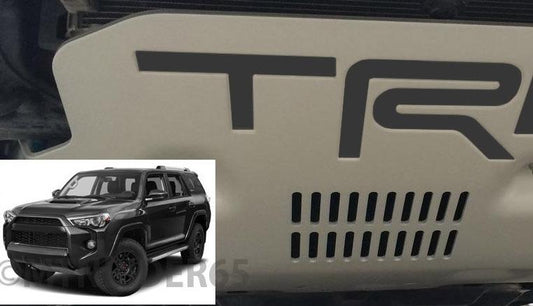 Premium Cast Vinyl Insert Letter Decals for 2015-2018 4Runner TRD Pro Skid Plate - TVD Vinyl Decals