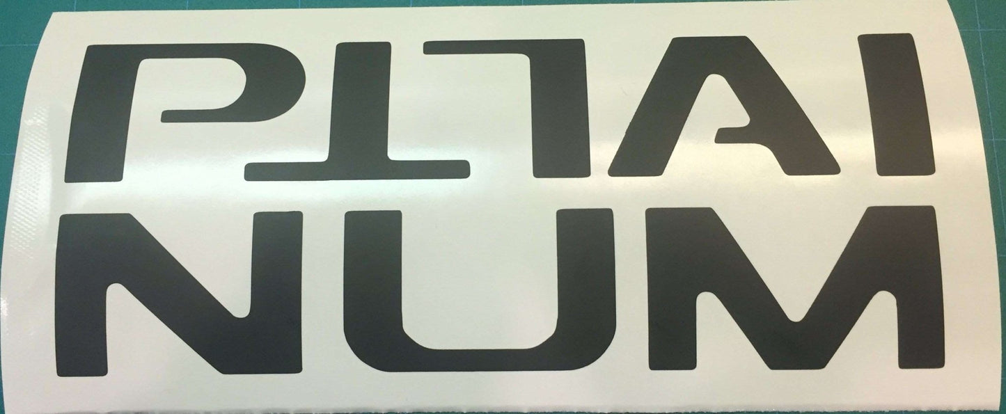 Premium Cast Vinyl Insert Letter Decals for 2015-2020 F-150 PLATINUM Tailgate - TVD Vinyl Decals