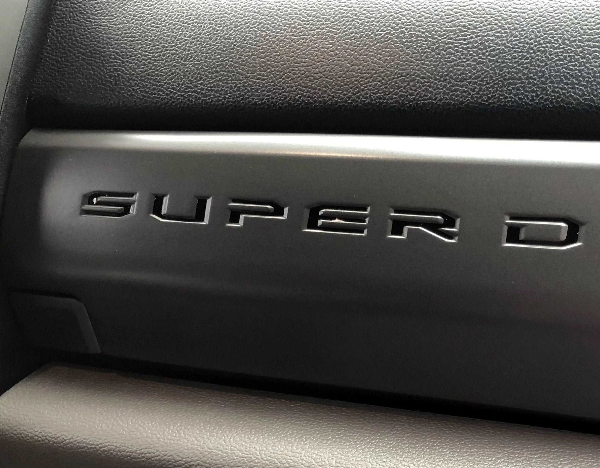 Premium Cast Vinyl Insert Letter Decals for 2017-2023 F-250/350 SUPER DUTY Dashboard - TVD Vinyl Decals