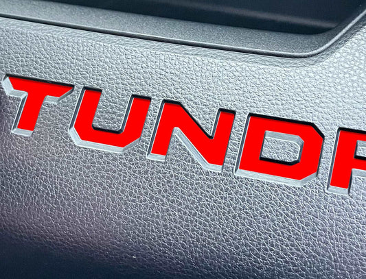 Premium Cast Vinyl Insert Letter Decals for 2022-2023 Tundra Dashboard - TVD Vinyl Decals