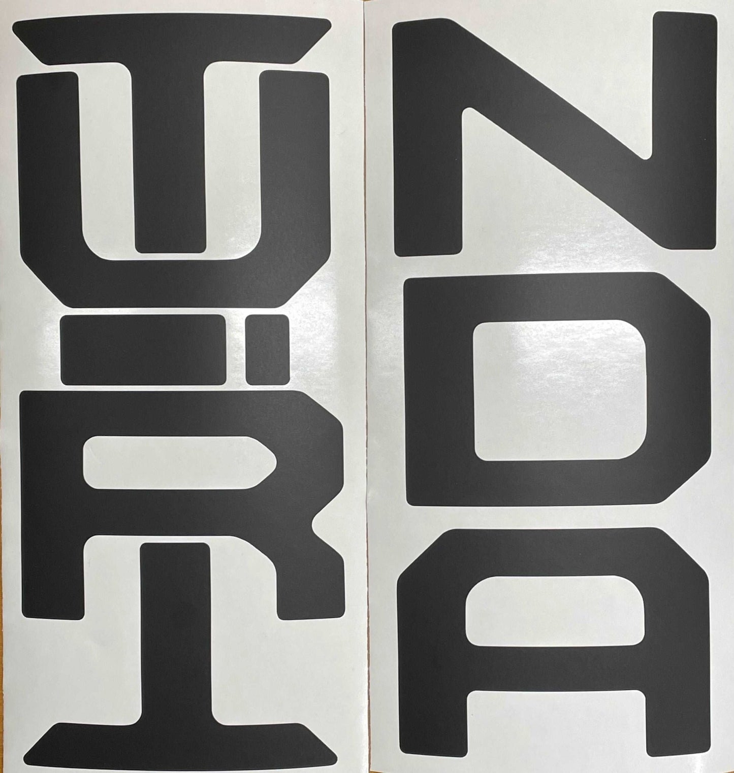 Premium Cast Vinyl Insert Letter Decals for 2022-2023 Tundra Tailgate - TVD Vinyl Decals