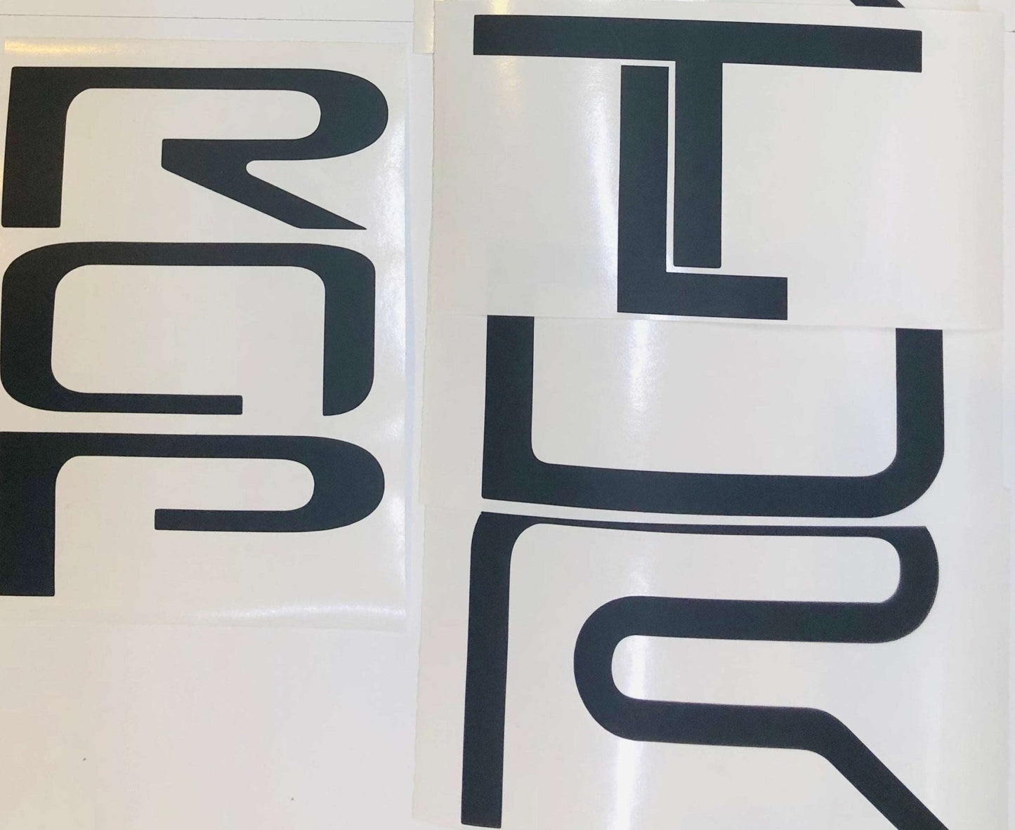 Premium Cast Vinyl Insert Letter Decals for 2022-2023 Tundra TRD Pro Tailgate - TVD Vinyl Decals