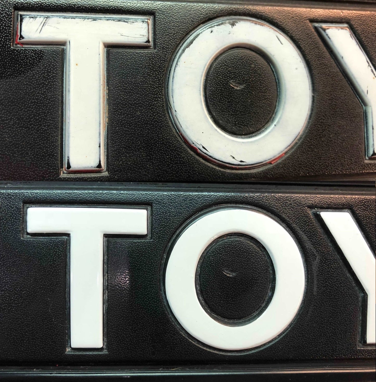 Premium Cast Vinyl Letter Decals for 1984-1989 4Runner Tailgate Bezel - TVD Vinyl Decals