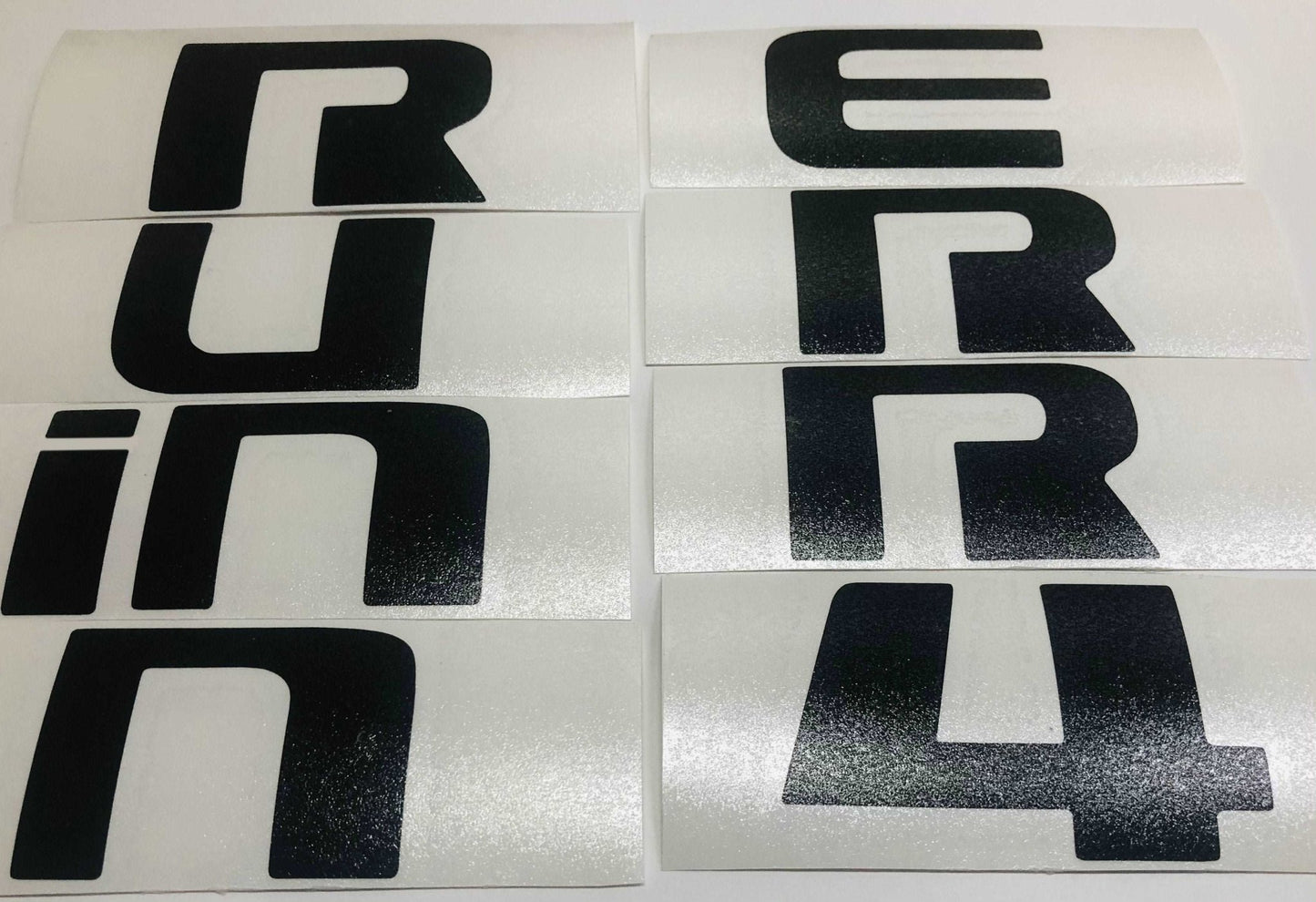 Premium Cast Vinyl Letter Decals for 2010-2023 4Runner Liftgate and Side Emblems - TVD Vinyl Decals