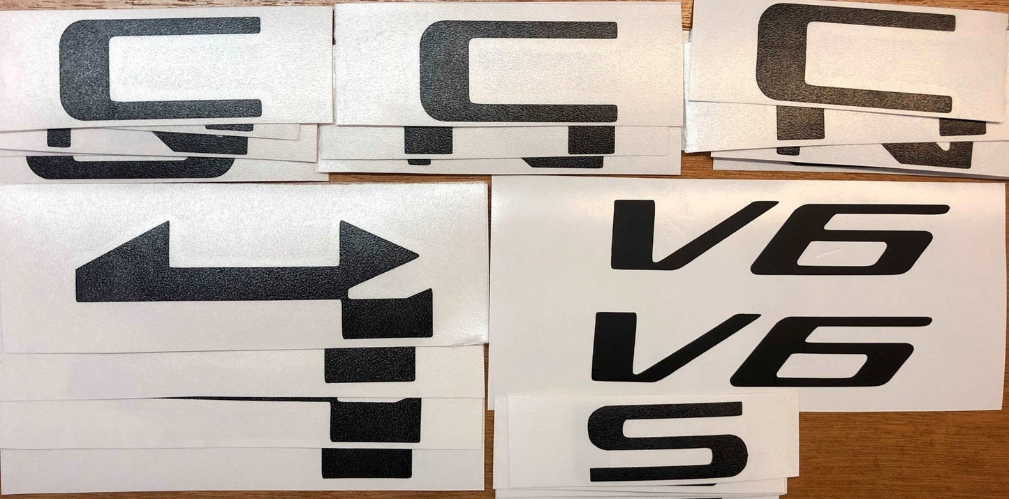 Premium Cast Vinyl Letter Decals for 2014-2022 Canyon Doors and Tailgate - TVD Vinyl Decals