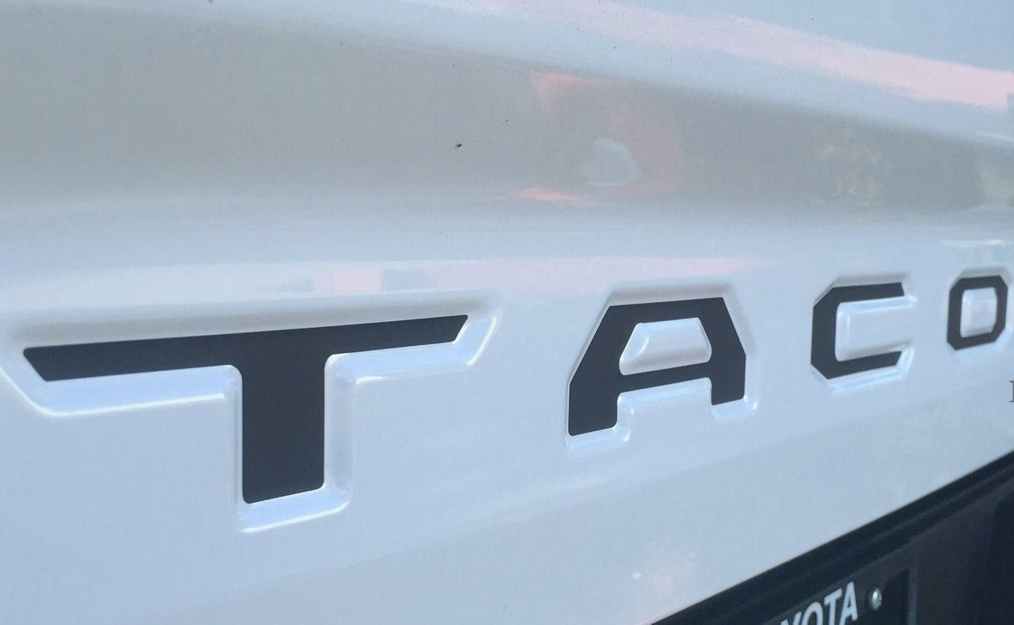Premium Cast Vinyl Letter Decals for 2016-2023 Tacoma Tailgate - TVD Vinyl Decals