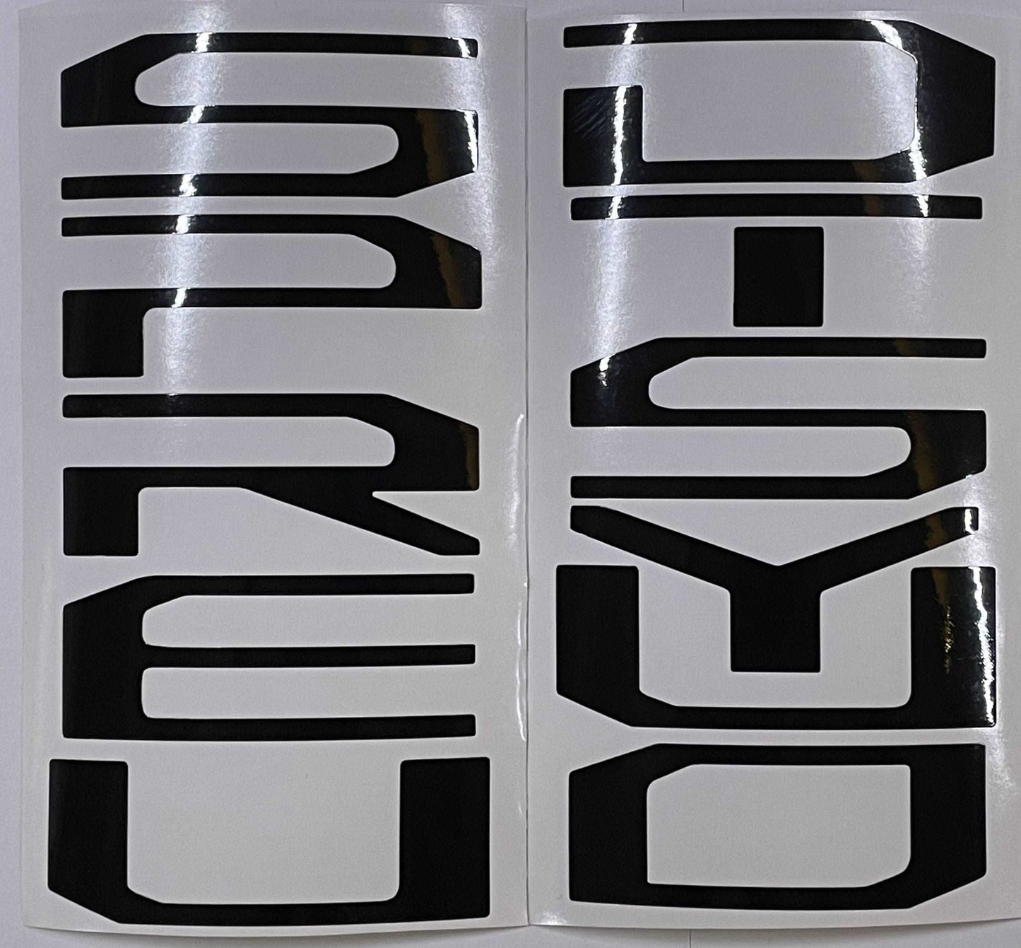 Premium Cast Vinyl Letter Decals for 2017-2022 SUPER DUTY Tailgate - TVD Vinyl Decals