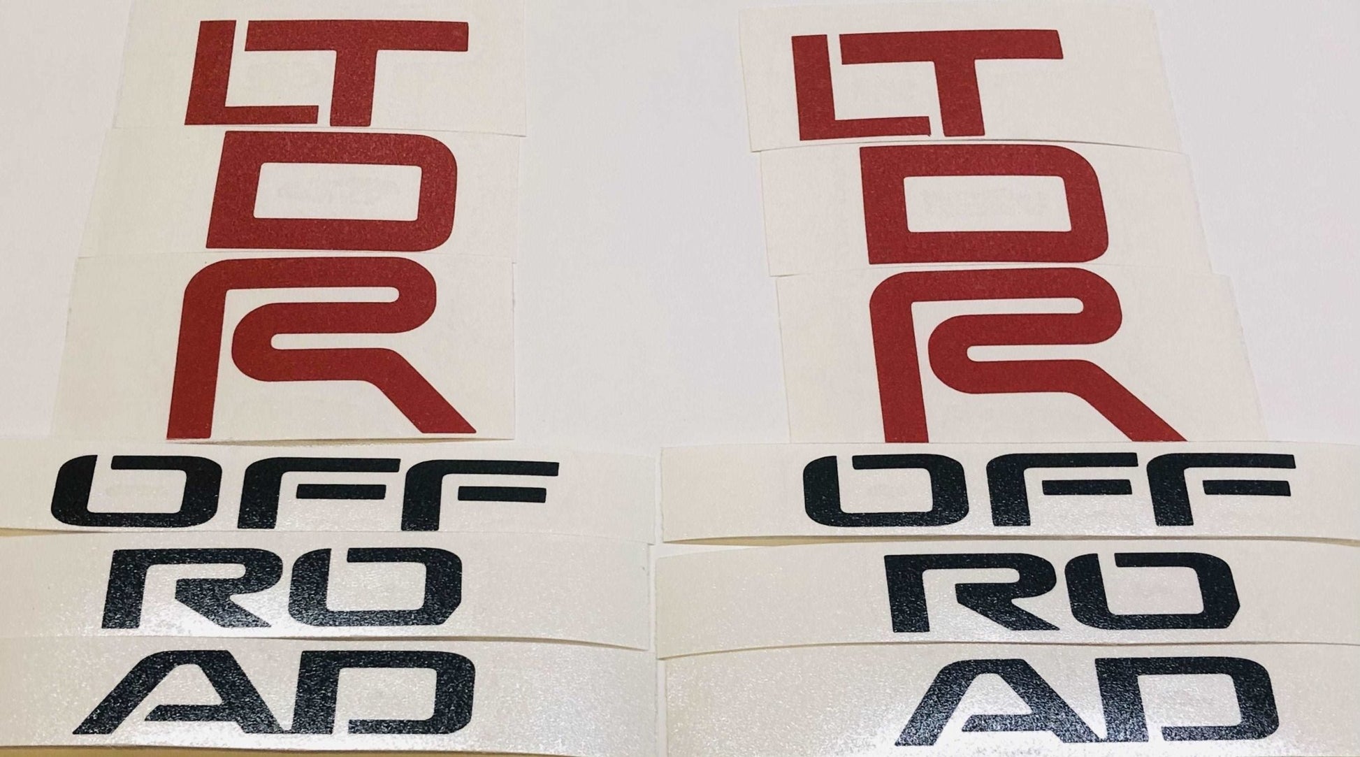 Premium Cast Vinyl Letter Decals for 2017-2023 4Runner TRD OFF ROAD C-Pillars - TVD Vinyl Decals