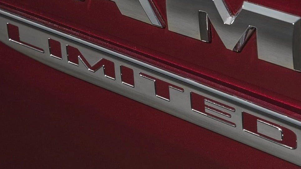 Premium Cast Vinyl Letter Decals for 2019-2023 RAM Limited Doors and Tailgate Emblems - TVD Vinyl Decals