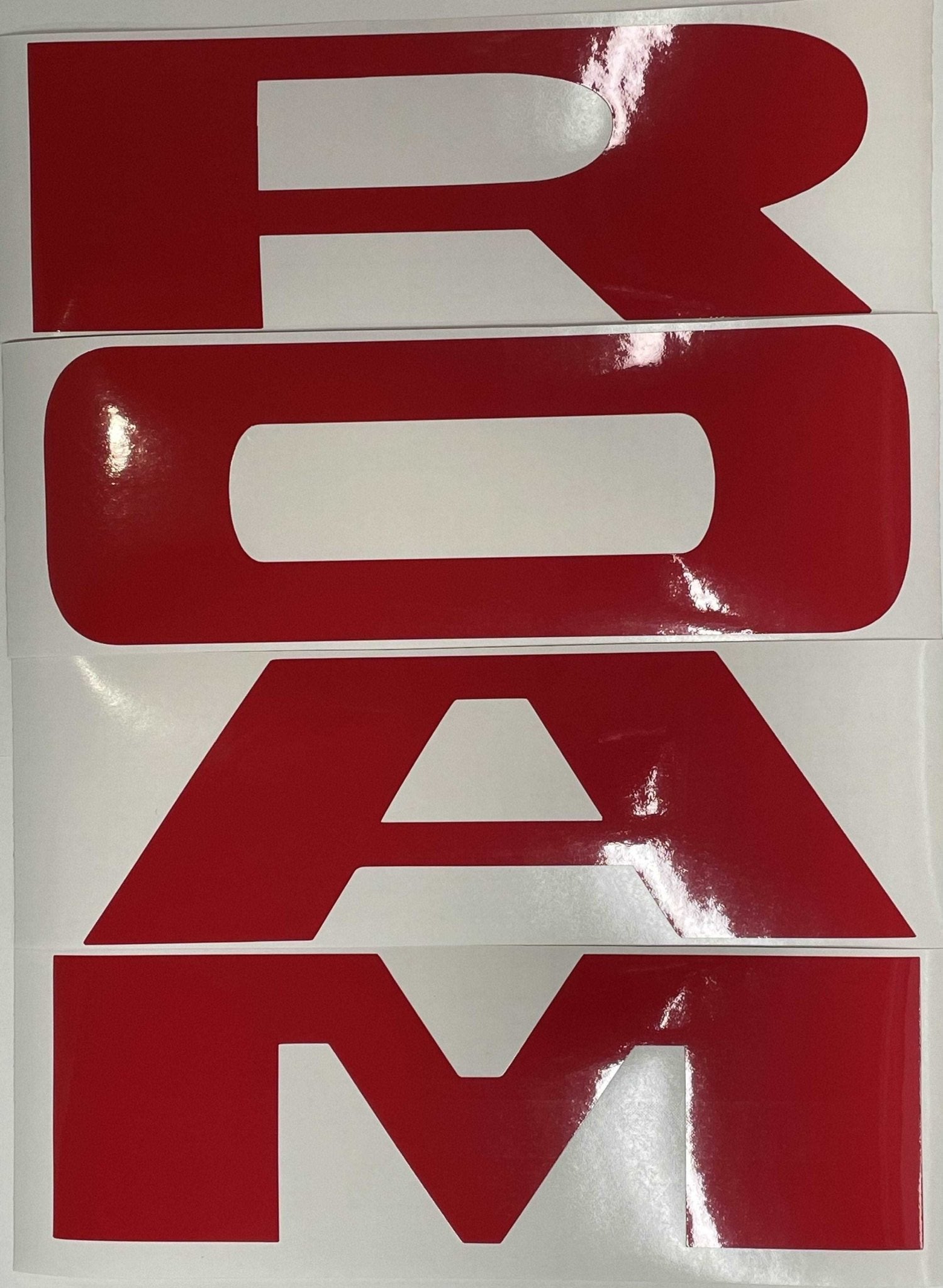 Premium Cast Vinyl Letter Decals for 2019-2023 RAM Rebel Tailgate - TVD Vinyl Decals