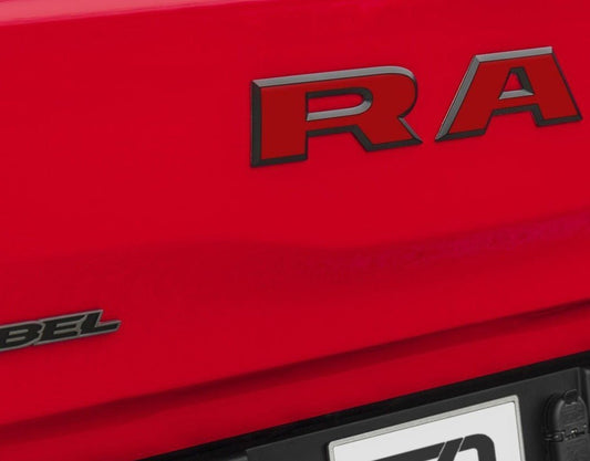 Premium Cast Vinyl Letter Decals for 2019-2023 RAM Rebel Tailgate - TVD Vinyl Decals