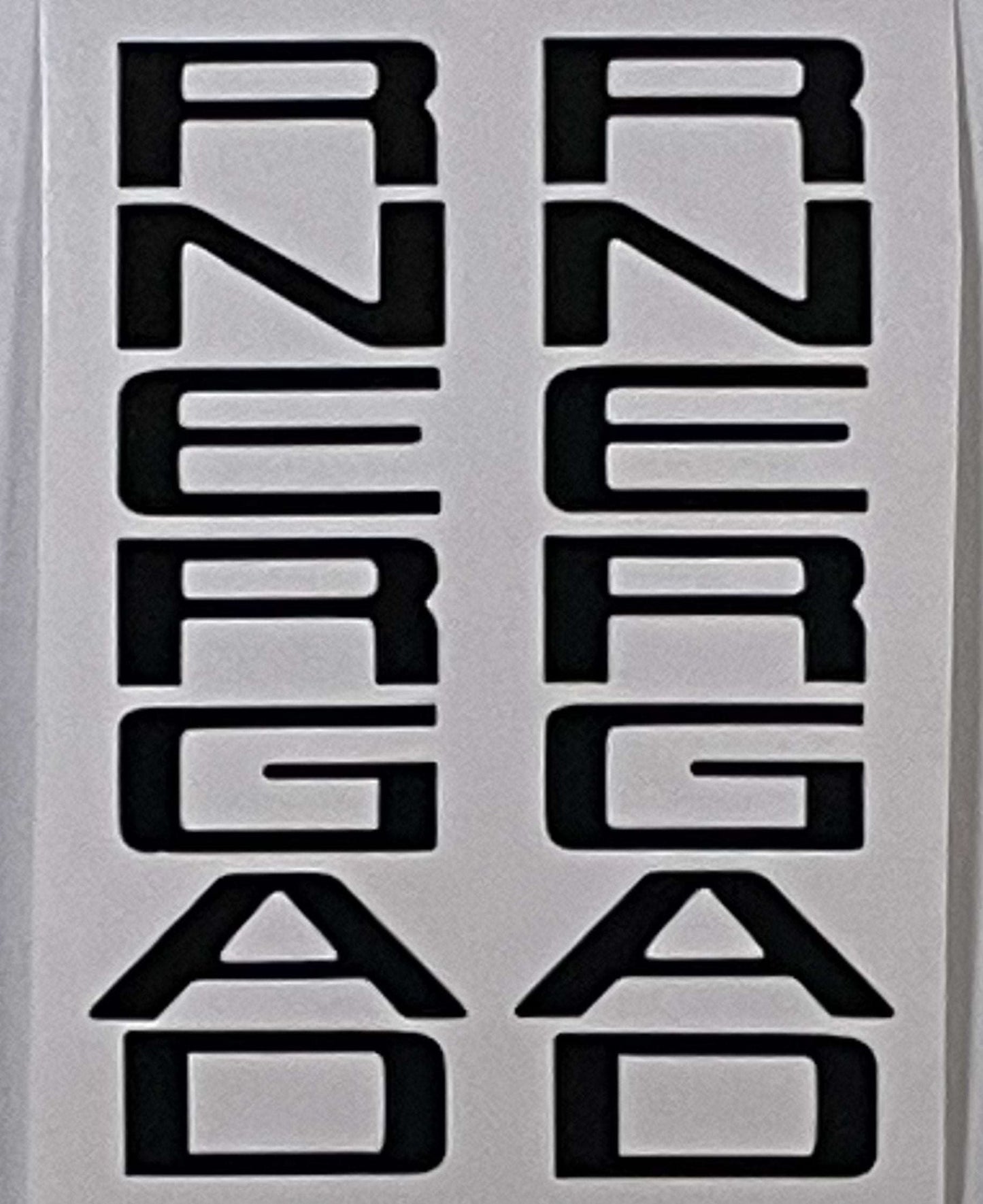 Premium Cast Vinyl Letter Decals for 2019-2023 Ranger Dashboard - TVD Vinyl Decals