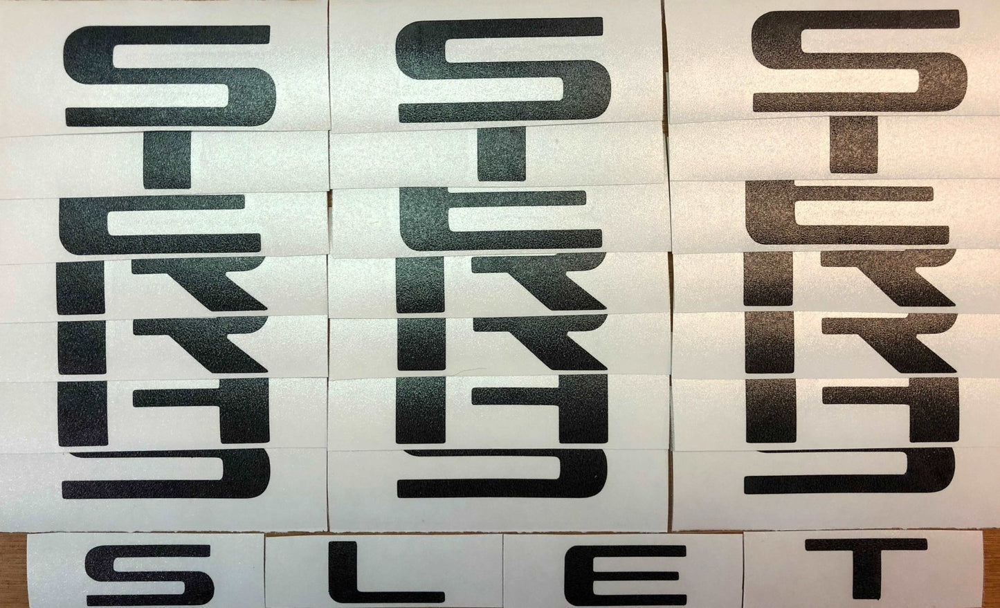 Premium Cast Vinyl Letter Decals for 2019-2023 SIERRA Doors and Tailgate - TVD Vinyl Decals