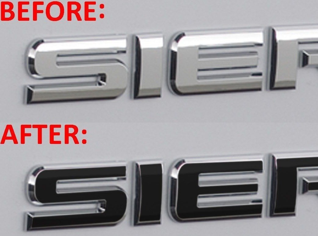 Premium Cast Vinyl Letter Decals for 2019-2023 SIERRA Doors and Tailgate - TVD Vinyl Decals