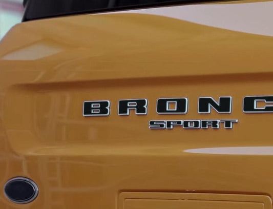Premium Cast Vinyl Letter Decals for 2020-2023 Bronco Sport Tailgate - TVD Vinyl Decals