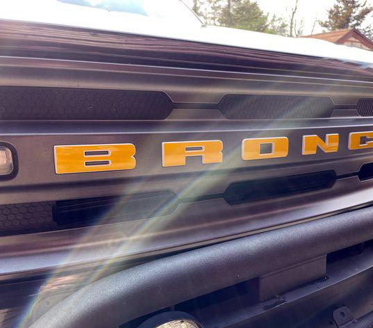 Premium Cast Vinyl Letter Decals for 2020-2023 Bronco/Bronco Sport Grille - TVD Vinyl Decals