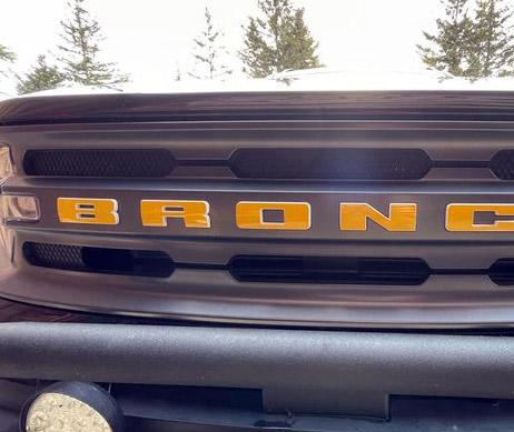 Premium Cast Vinyl Letter Decals for 2020-2023 Bronco/Bronco Sport Grille - TVD Vinyl Decals