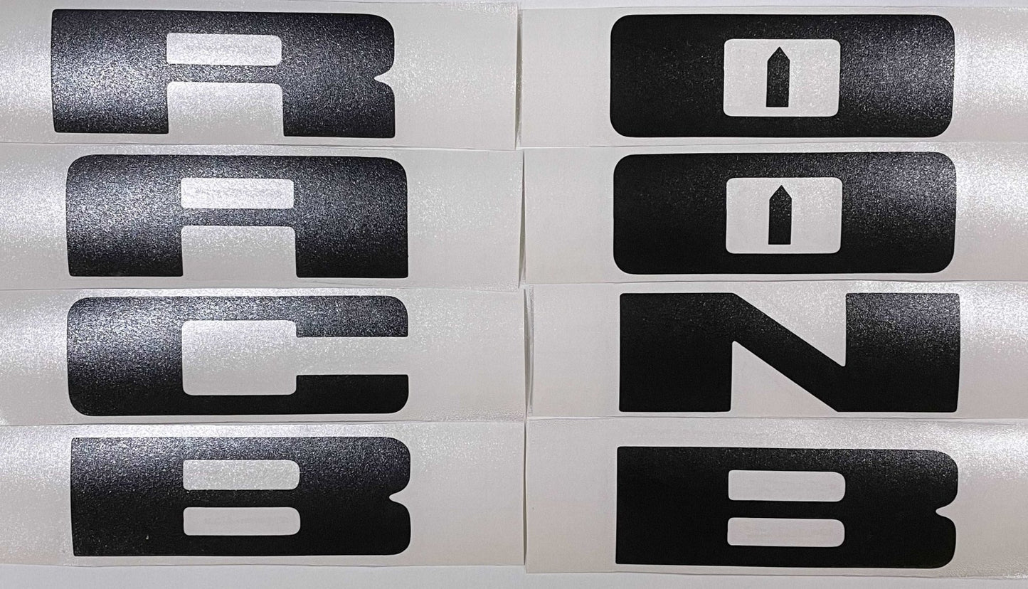 Premium Cast Vinyl Letter Decals for 2020-2023 Bronco/Bronco Sport Grille - TVD Vinyl Decals