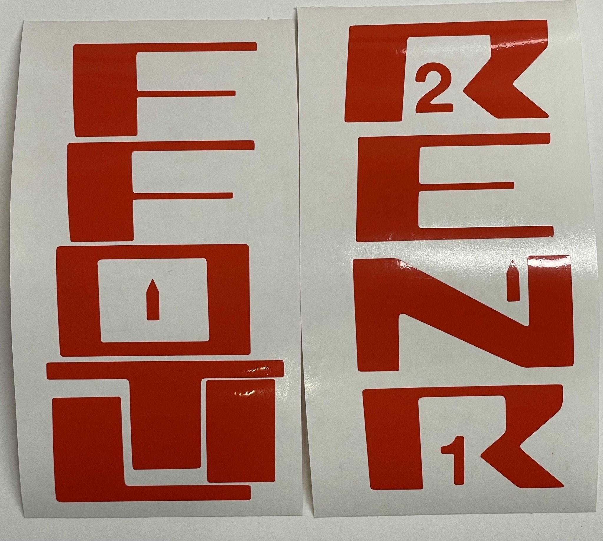 Gloss Red Vinyl Decal Overlay Insert Sticker For 2022-2023 Nissan Frontier Front Emblem