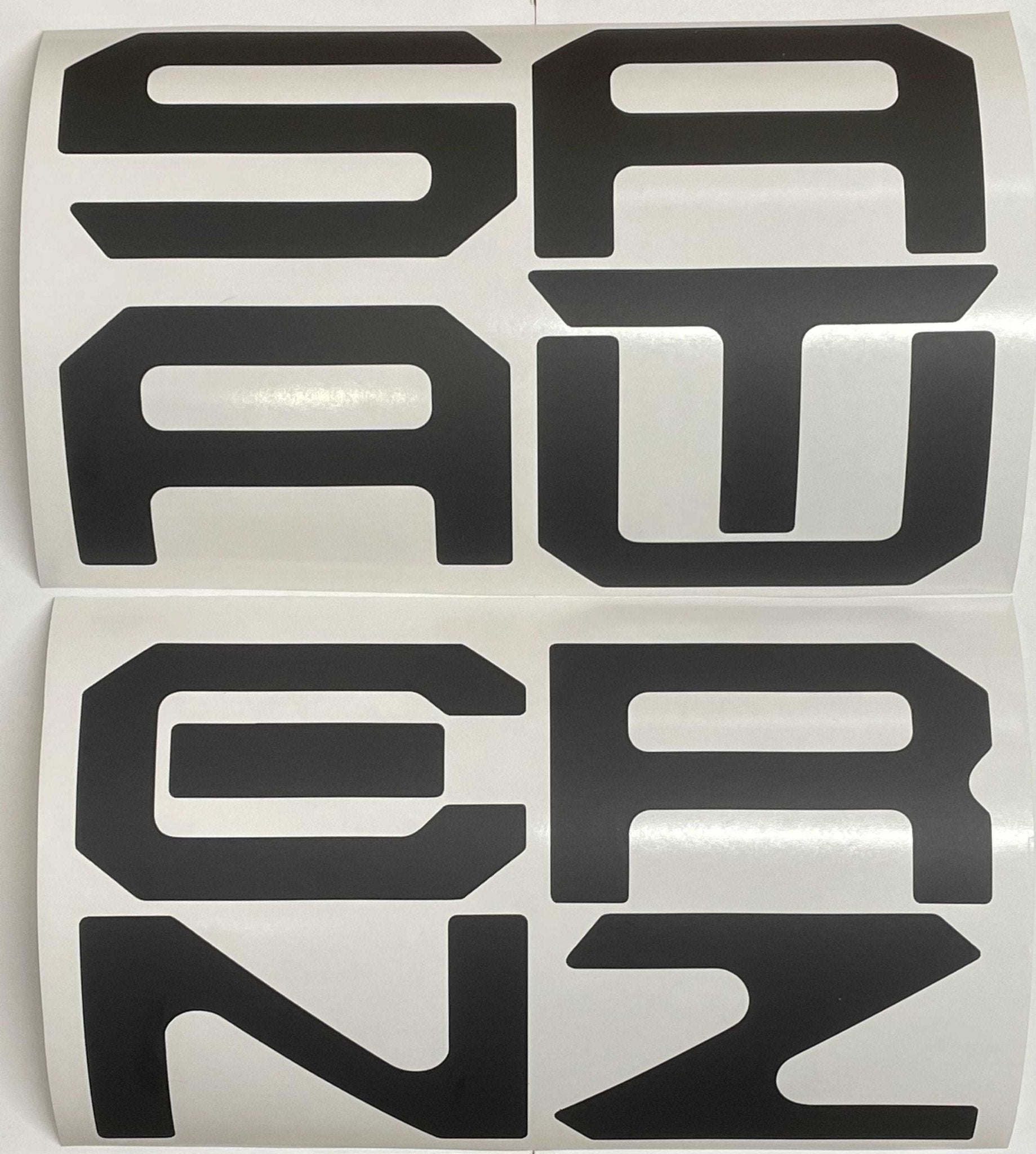 Premium Cast Vinyl Letter Decals for 2022-2023 Santa Cruz Tailgate - TVD Vinyl Decals