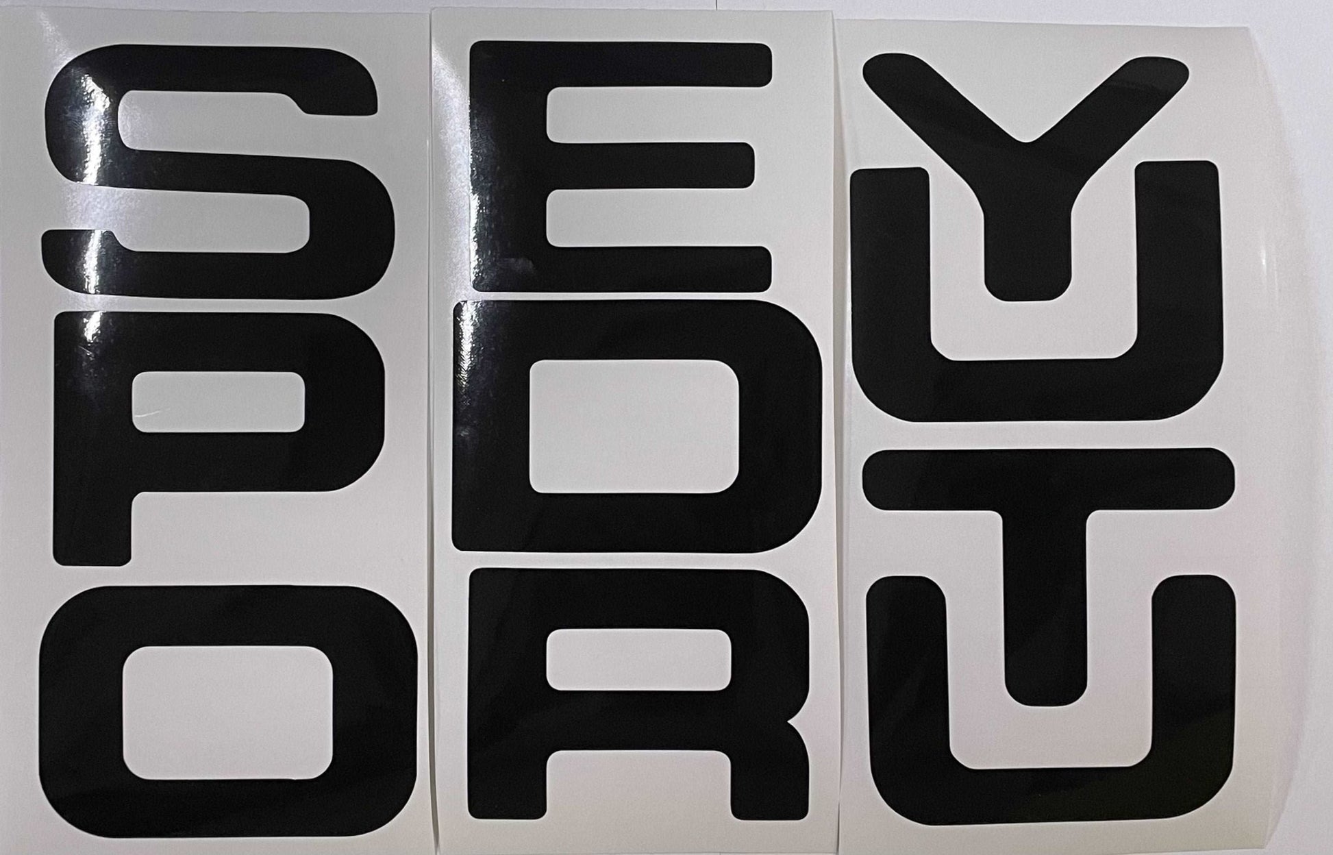 Premium Cast Vinyl Letter Insert Decals for 2008-2016 SUPER DUTY Tailgate - TVD Vinyl Decals