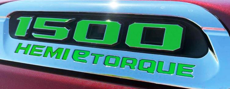 Premium Cast Vinyl Number Decals for 2021-2023 RAM 1500 HEMI eTorque Hood x2 - TVD Vinyl Decals