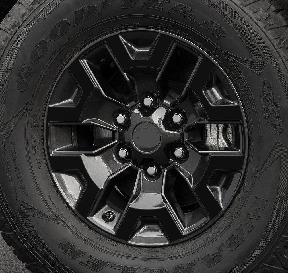 Premium Cast Vinyl Overlay Decals for 2016-2023 Tacoma TRD Off Road Wheels x4 - TVD Vinyl Decals