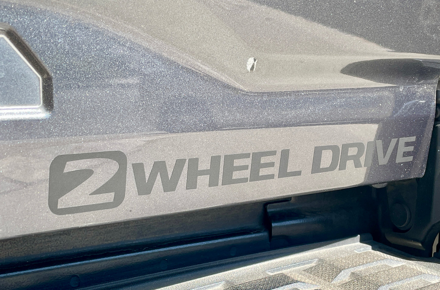 4 Wheel Drive/2 Wheel Drive Matte Black Premium Cast Vinyl Decal