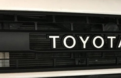 Premium Cast Vinyl Decal Letter Inlays for 2015-2026 Tacoma TRD PRO/Trailhunter Grille