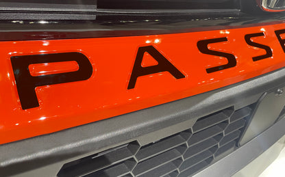 Premium Cast Vinyl Decal Letter Inserts for 2026 Passport Front Bumper
