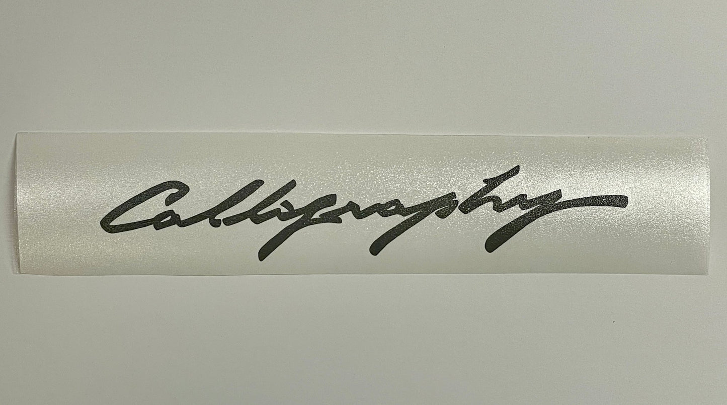 Premium Cast Vinyl Decal for 2024 - 2026 Santa Fe Calligraphy Liftgate - TVD Vinyl Decals