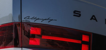 Premium Cast Vinyl Decal for 2024 - 2026 Santa Fe Calligraphy Liftgate - TVD Vinyl Decals