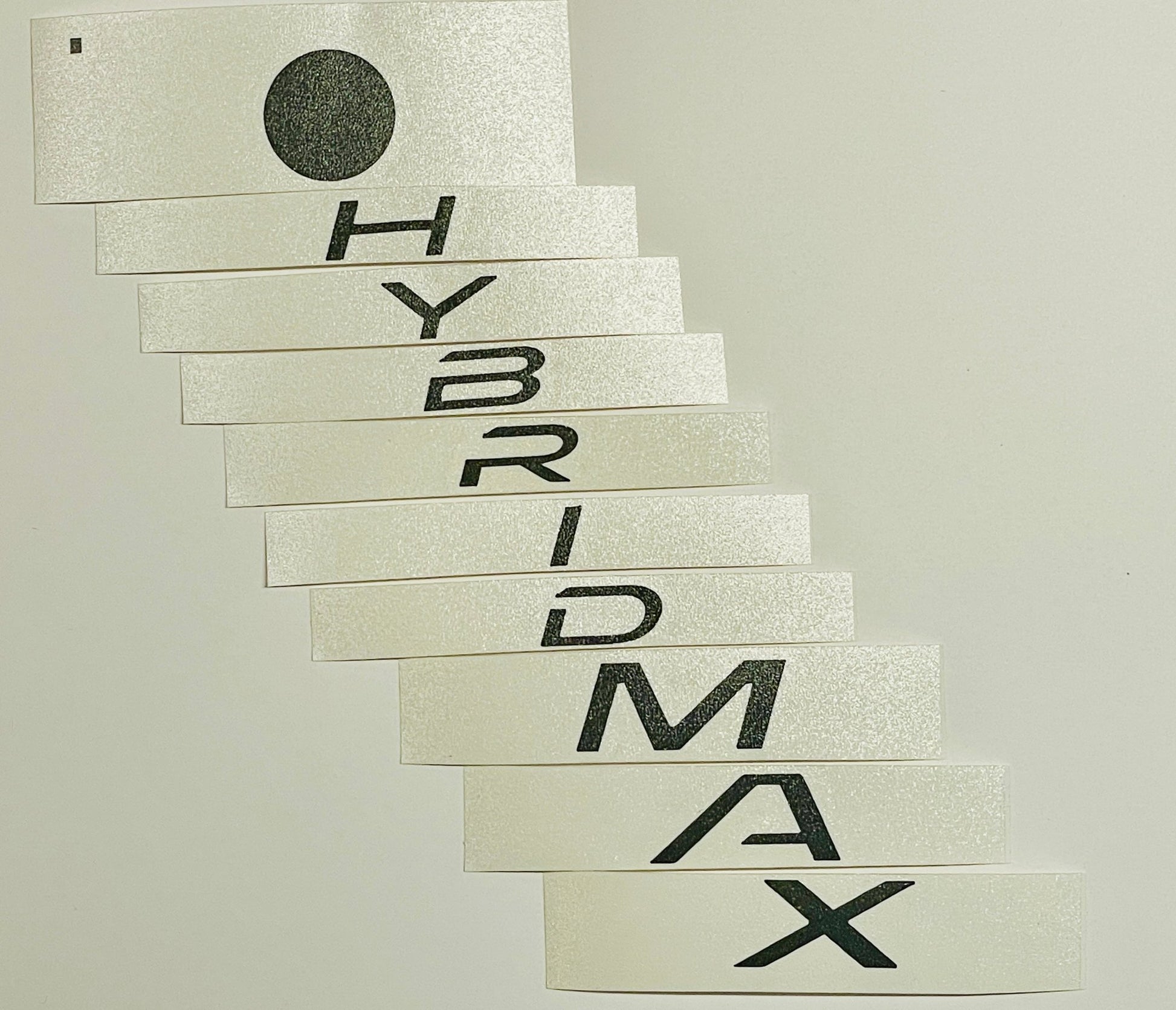 Premium Cast Vinyl Decal Letter Inlays for 2024 - 2025 Grand Highlander Hybrid MAX Emblem - TVD Vinyl Decals