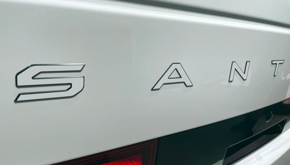Premium Cast Vinyl Decal Letter Inlays for 2024-2026 Santa Fe Liftgate ...