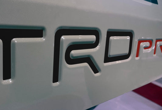 Premium Cast Vinyl Decal Letter Inlays for 2025 4Runner TRD Pro Liftgate - TVD Vinyl Decals