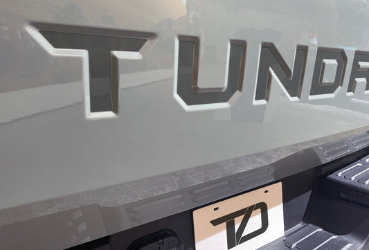 Premium Cast Vinyl Decal Letter Inserts for 2022 - 2026 Tundra Tailgate - TVD Vinyl Decals