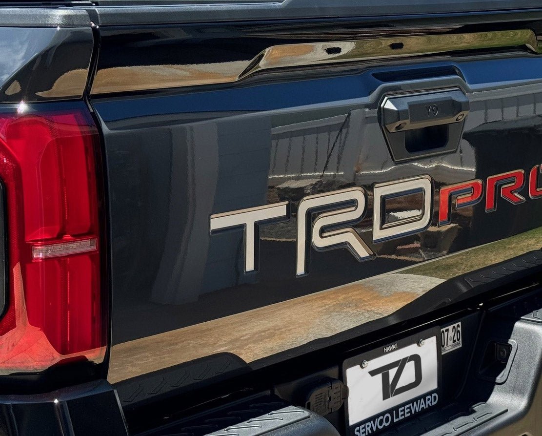 Premium Cast Vinyl Decal Letter Inserts for 2024 Tacoma TRD Pro Tailgate - TVD Vinyl Decals